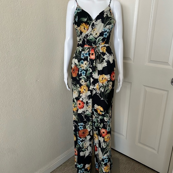 Anthropologie Yumi Kim Floral Flowy straight leg Jumpsuit size Small - Picture 2 of 16